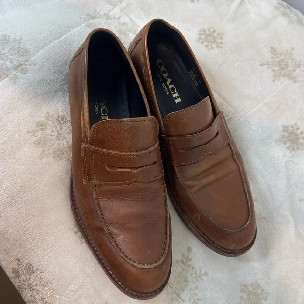 Men’s Coach Leather Shoes Size 9 - Picture 5 of 5